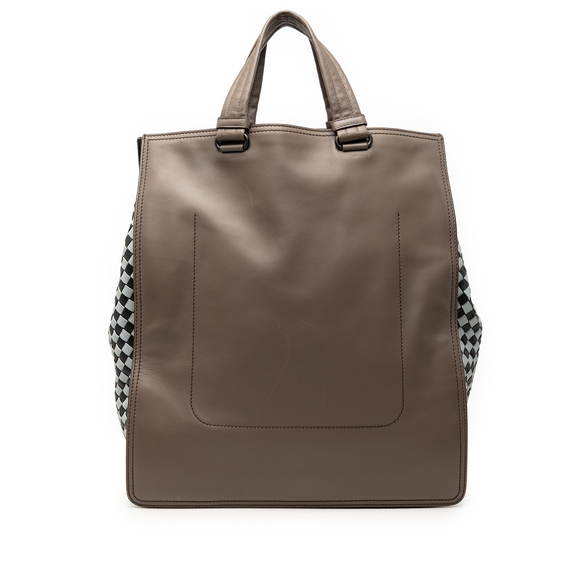 Bottega Veneta Handbags - Pre-Loved Bottega Veneta Intrecciato Trimmed Leather Tote